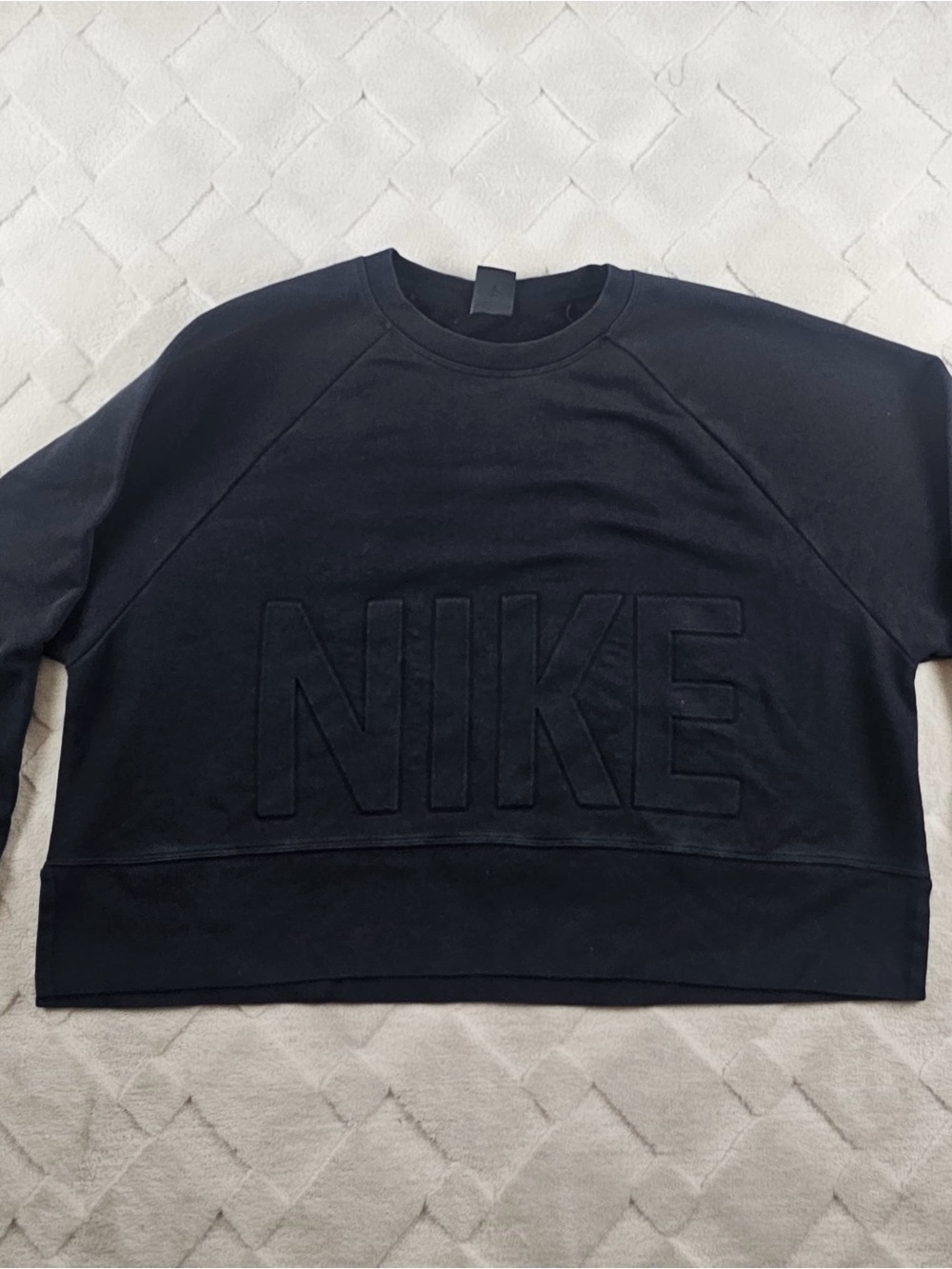Nike Sweater Womens Extra Large Crew Neck Pull Over Oversized Black